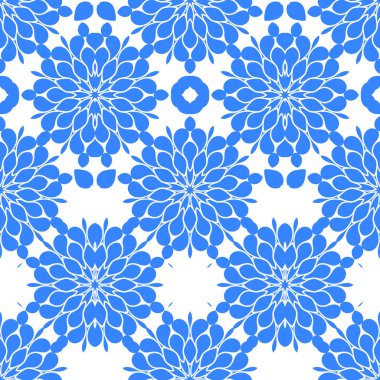 Dikişsiz arka plan mavi ve beyaz soyut