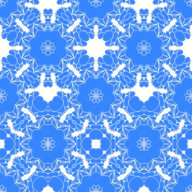 Dikişsiz arka plan mavi ve beyaz soyut