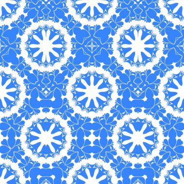 Dikişsiz arka plan mavi ve beyaz soyut