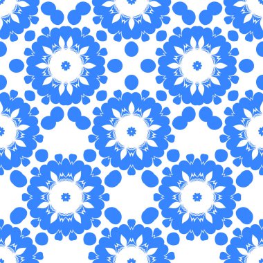 Dikişsiz arka plan mavi ve beyaz soyut