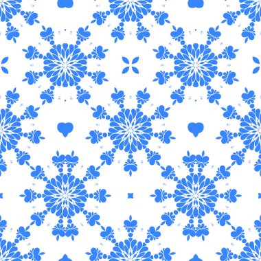 Dikişsiz arka plan mavi ve beyaz soyut