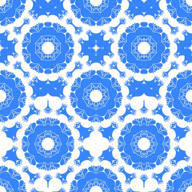 Dikişsiz arka plan mavi ve beyaz soyut