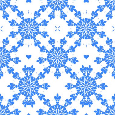 Dikişsiz arka plan mavi ve beyaz soyut