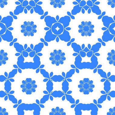 Dikişsiz arka plan mavi ve beyaz soyut