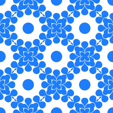 Dikişsiz arka plan mavi ve beyaz soyut