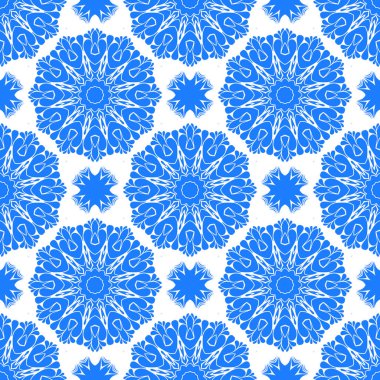 Dikişsiz arka plan mavi ve beyaz soyut