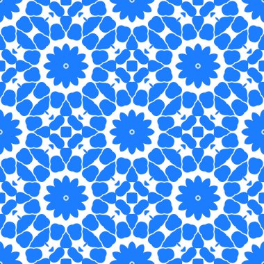 Dikişsiz arka plan mavi ve beyaz soyut