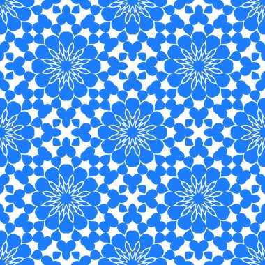 Dikişsiz arka plan mavi ve beyaz soyut