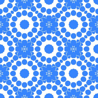 mavi ve beyaz soyut süs arka plan