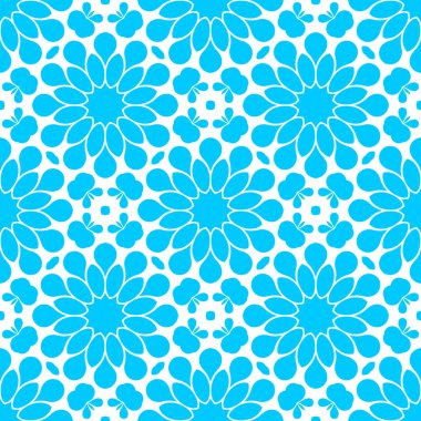 mavi ve beyaz soyut süs arka plan