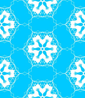 mavi ve beyaz soyut süs arka plan