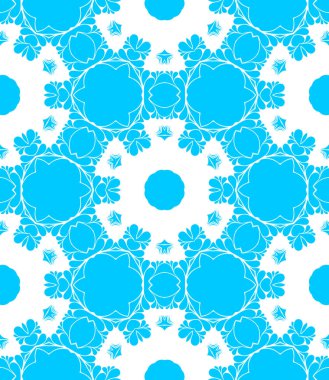 mavi ve beyaz soyut süs arka plan