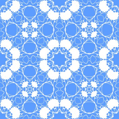 mavi ve beyaz soyut süs arka plan