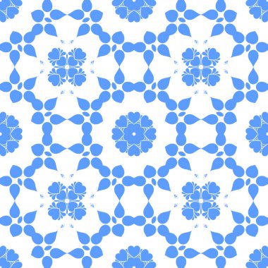 mavi ve beyaz soyut süs arka plan