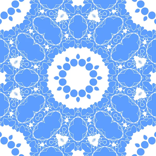 Синий Белый Абстрактный Бесшовный Фон — стоковое фото
