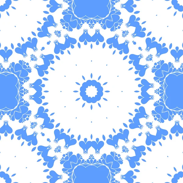 Blauw Wit Abstract Naadloze Achtergrond — Stockfoto
