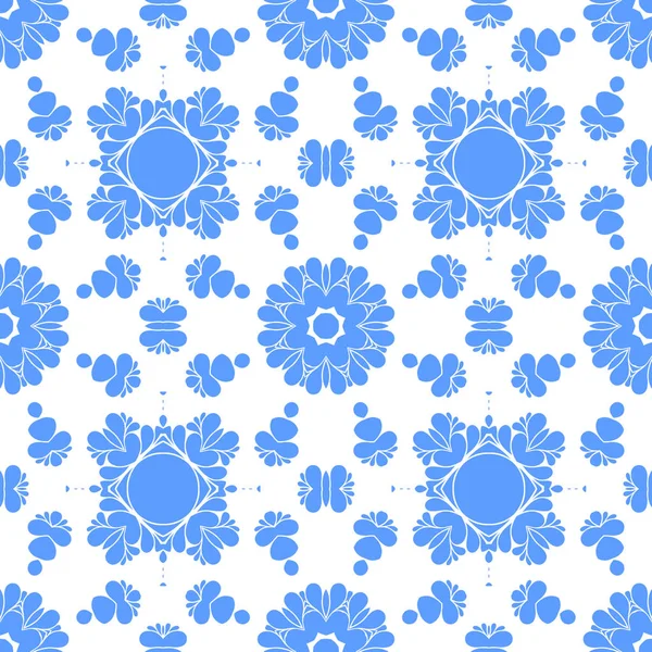 Blauw Wit Abstracte Sier Achtergrond — Stockfoto