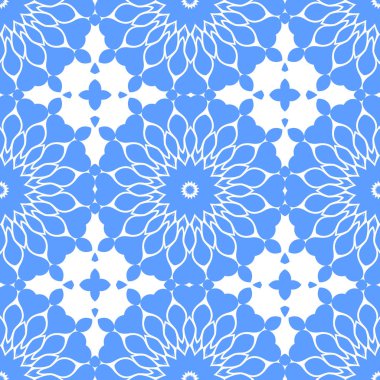 mavi ve beyaz soyut süs arka plan