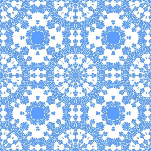 Fondo Ornamental Abstracto Azul Blanco —  Fotos de Stock