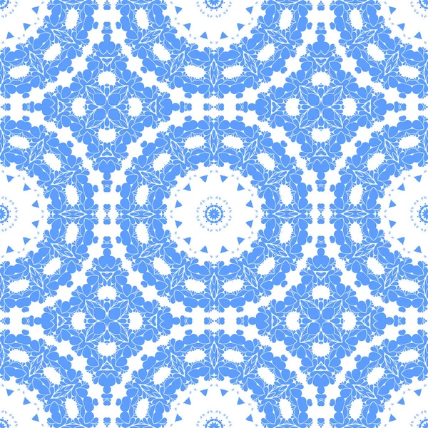 Fondo Ornamental Abstracto Azul Blanco — Foto de Stock