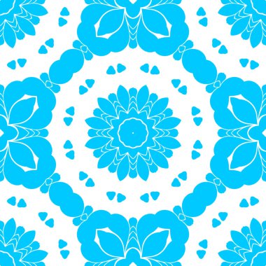 mavi ve beyaz soyut süs arka plan