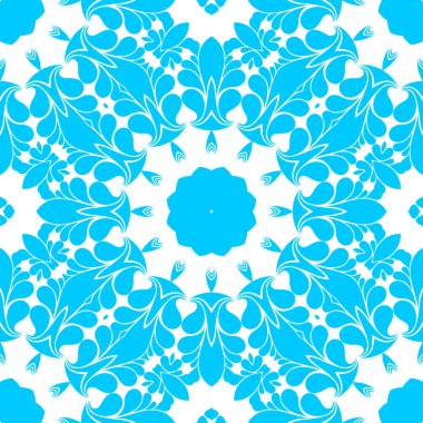 mavi ve beyaz soyut süs arka plan