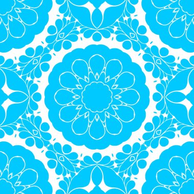 mavi ve beyaz soyut süs arka plan