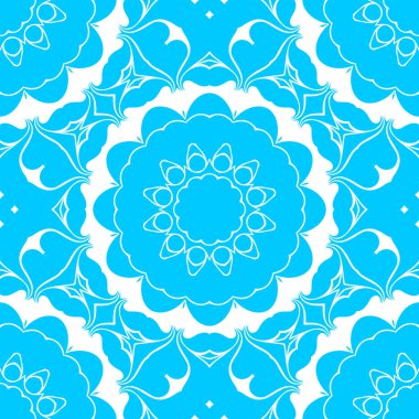 mavi ve beyaz soyut süs arka plan