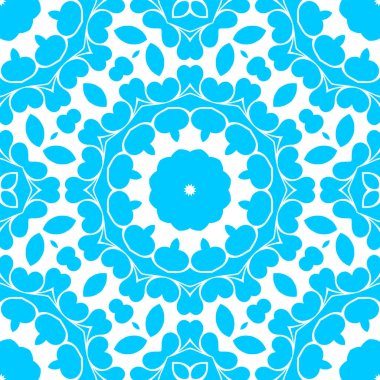 mavi ve beyaz soyut süs arka plan