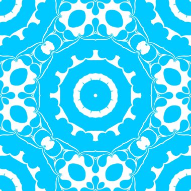 mavi ve beyaz soyut süs arka plan