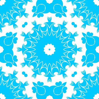 mavi ve beyaz soyut süs arka plan