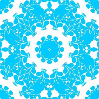 mavi ve beyaz soyut süs arka plan