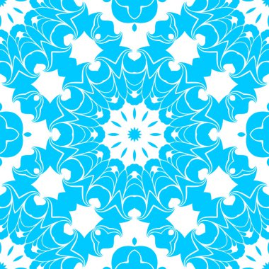 mavi ve beyaz soyut süs arka plan