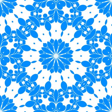 mavi ve beyaz soyut süs arka plan