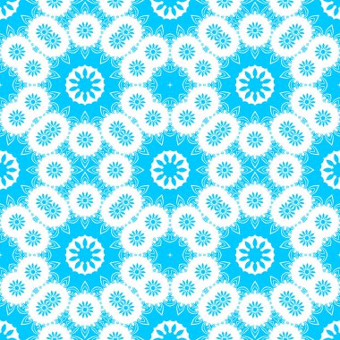 mavi ve beyaz soyut süs arka plan