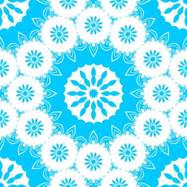 mavi ve beyaz soyut süs arka plan