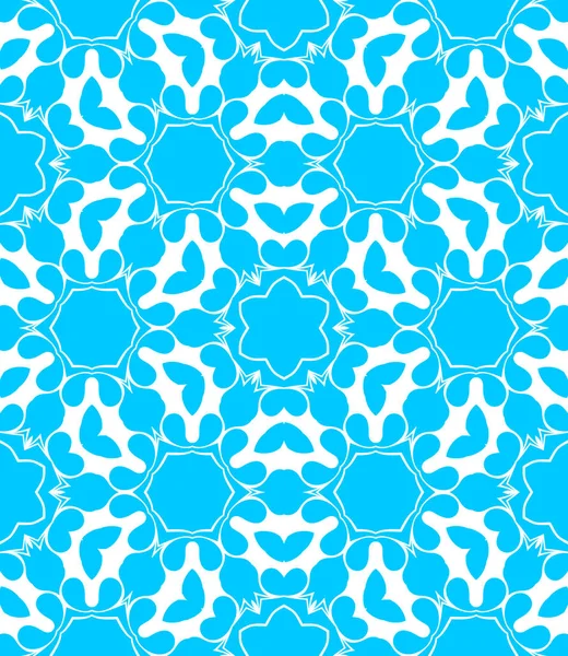 Fundo Ornamental Abstrato Azul Branco — Fotografia de Stock