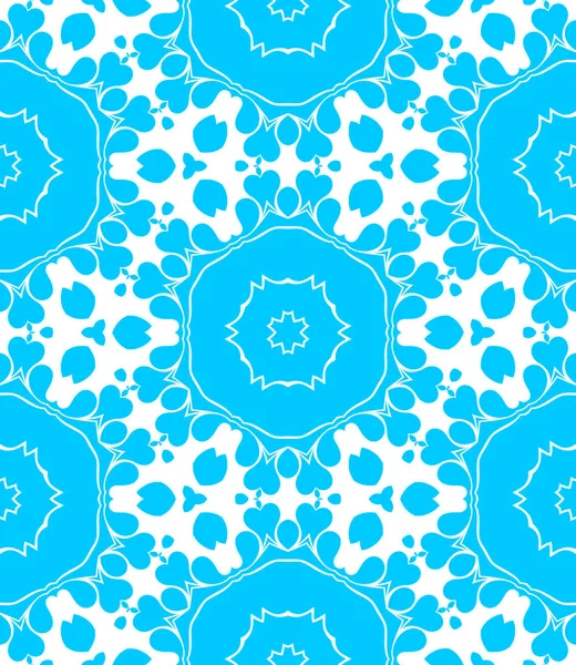 Fundo Ornamental Abstrato Azul Branco — Fotografia de Stock