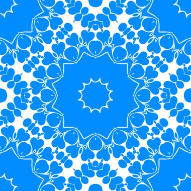 mavi ve beyaz soyut süs arka plan