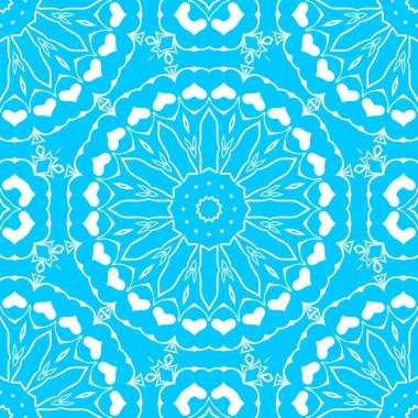 mavi ve beyaz soyut süs arka plan