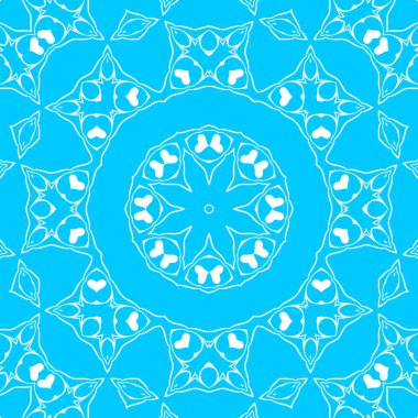 mavi ve beyaz soyut süs arka plan