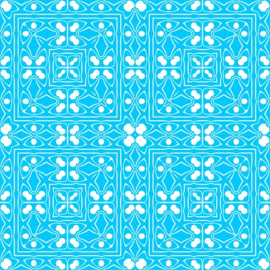 mavi ve beyaz soyut süs arka plan