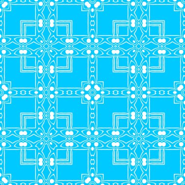 mavi ve beyaz soyut süs arka plan