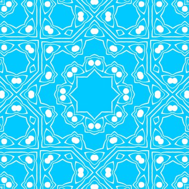 mavi ve beyaz soyut süs arka plan