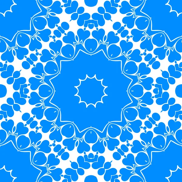 Fondo Ornamental Abstracto Azul Blanco — Foto de Stock