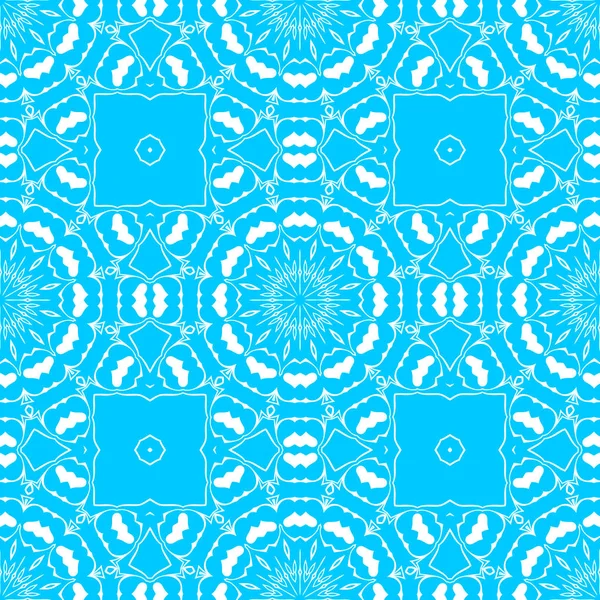 Fundo Ornamental Abstrato Azul Branco — Fotografia de Stock