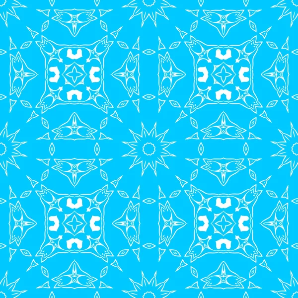 Fondo Ornamental Abstracto Azul Blanco —  Fotos de Stock