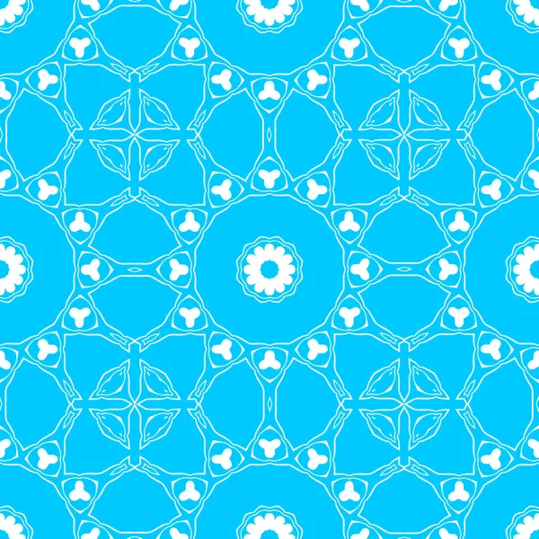 Fundo Ornamental Abstrato Azul Branco — Fotografia de Stock