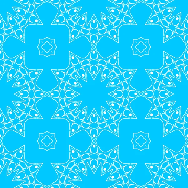 Blau Und Weiß Abstrakten Ornamentalen Hintergrund — Stockfoto