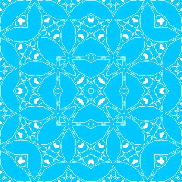 Fondo Ornamental Abstracto Azul Blanco — Foto de Stock